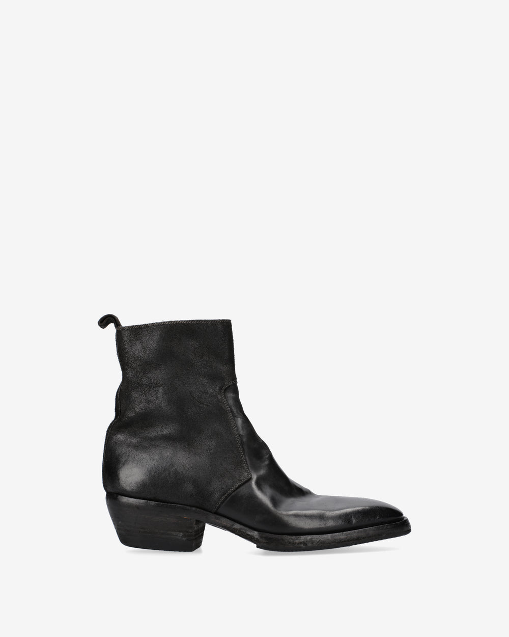 Vintage Black Cordovan Ankle Boots