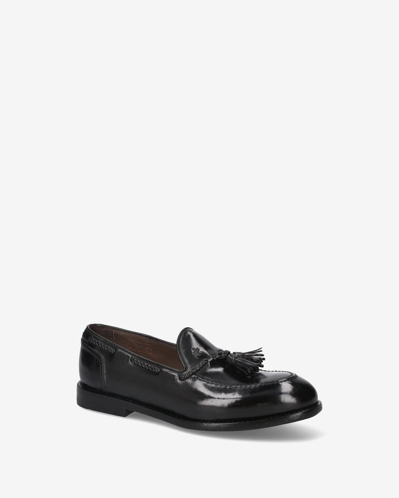 Black Cordovan Loafers with Tassels