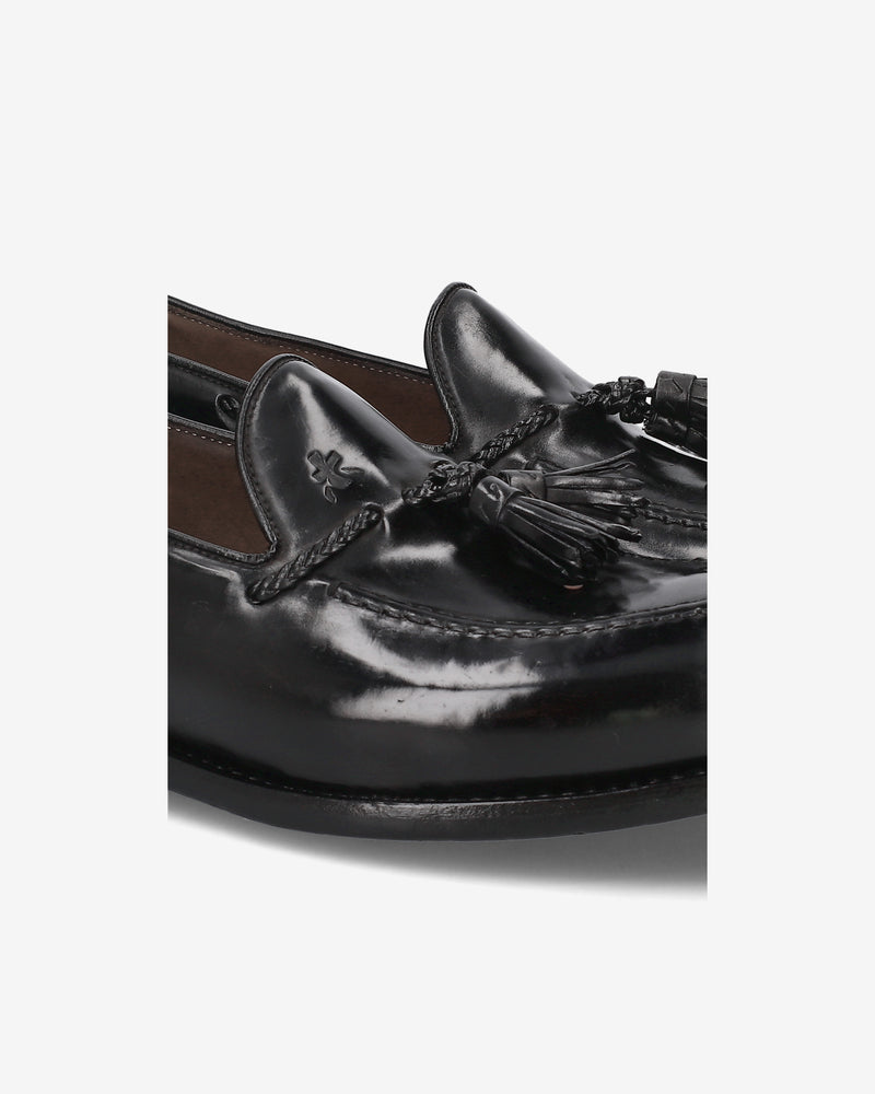 Black Cordovan Loafers with Tassels