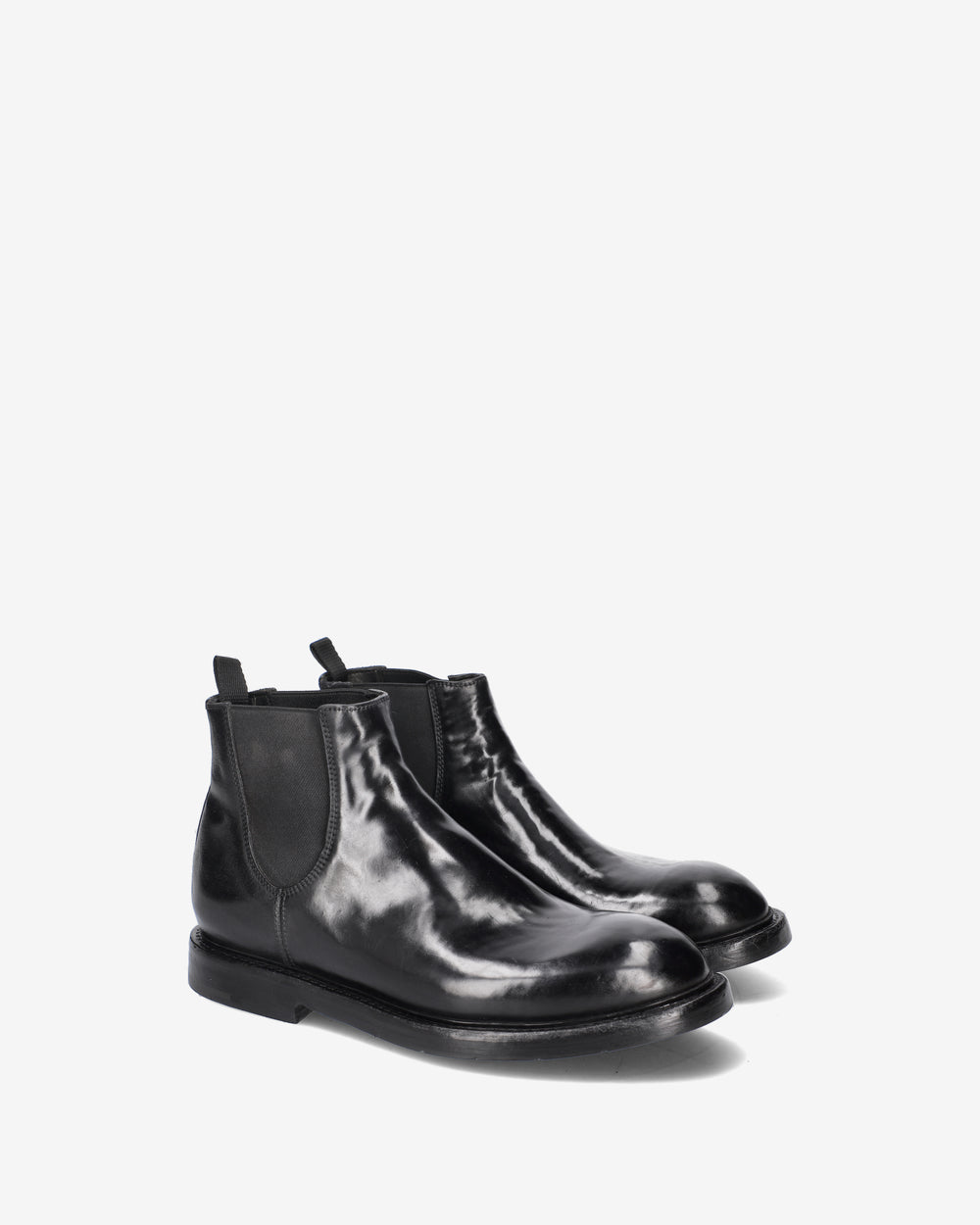 Brushed leather Chelsea boots