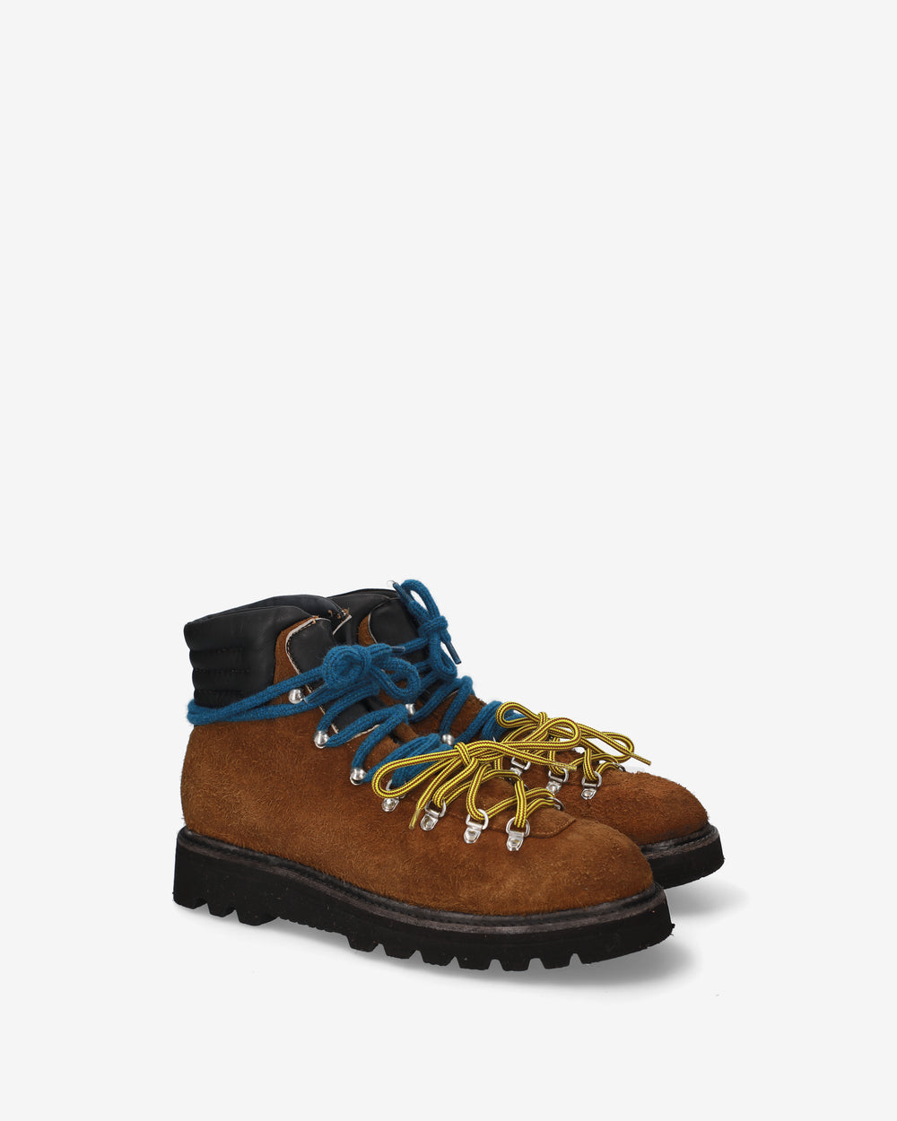 Stivaletti stingati in suede marrone