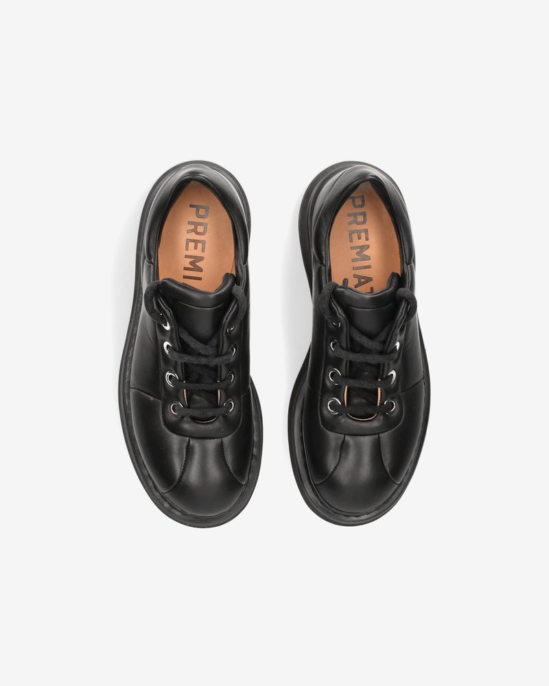 Black Leather Derbies