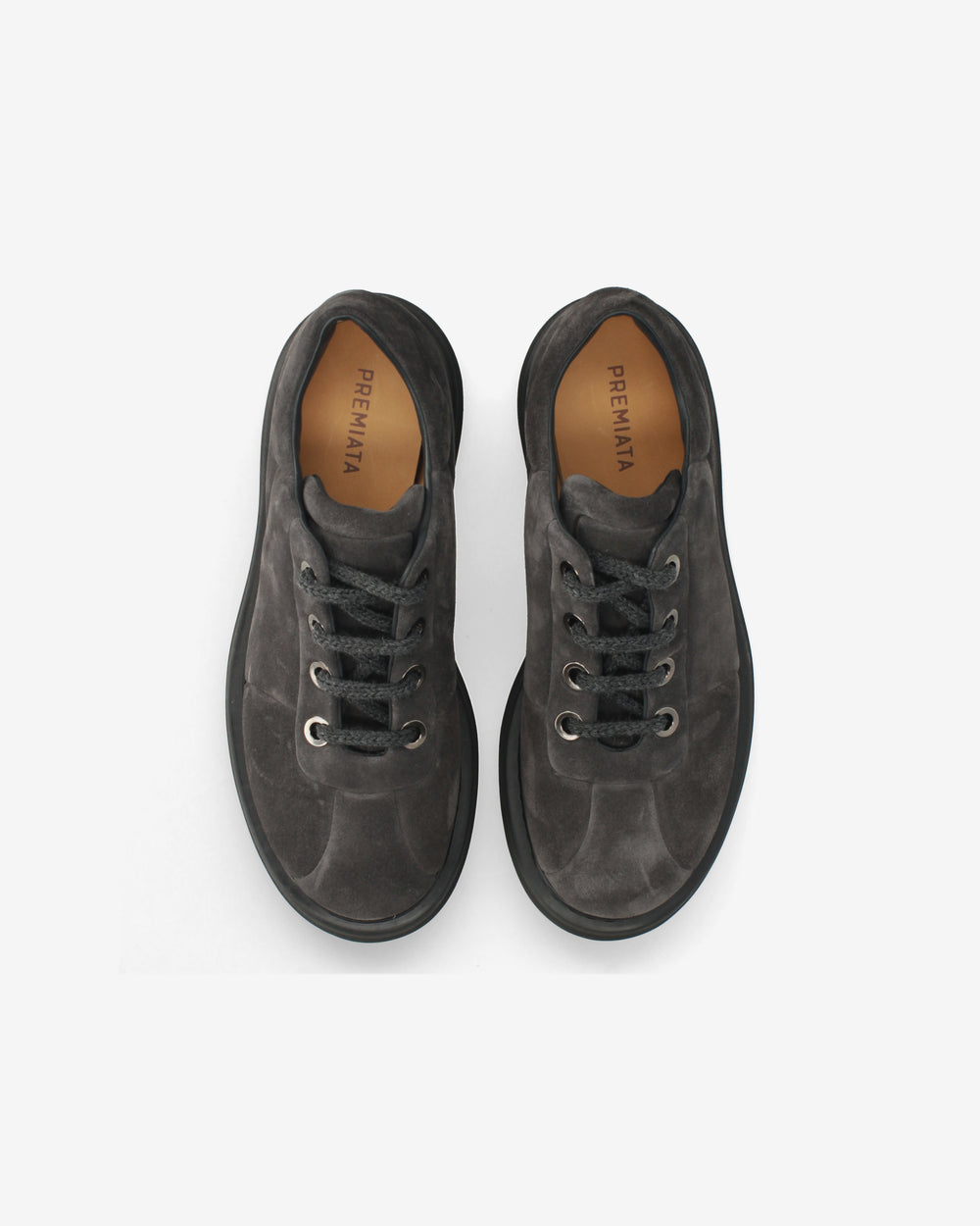 Maxi Derby in Rain Lavagna Leather