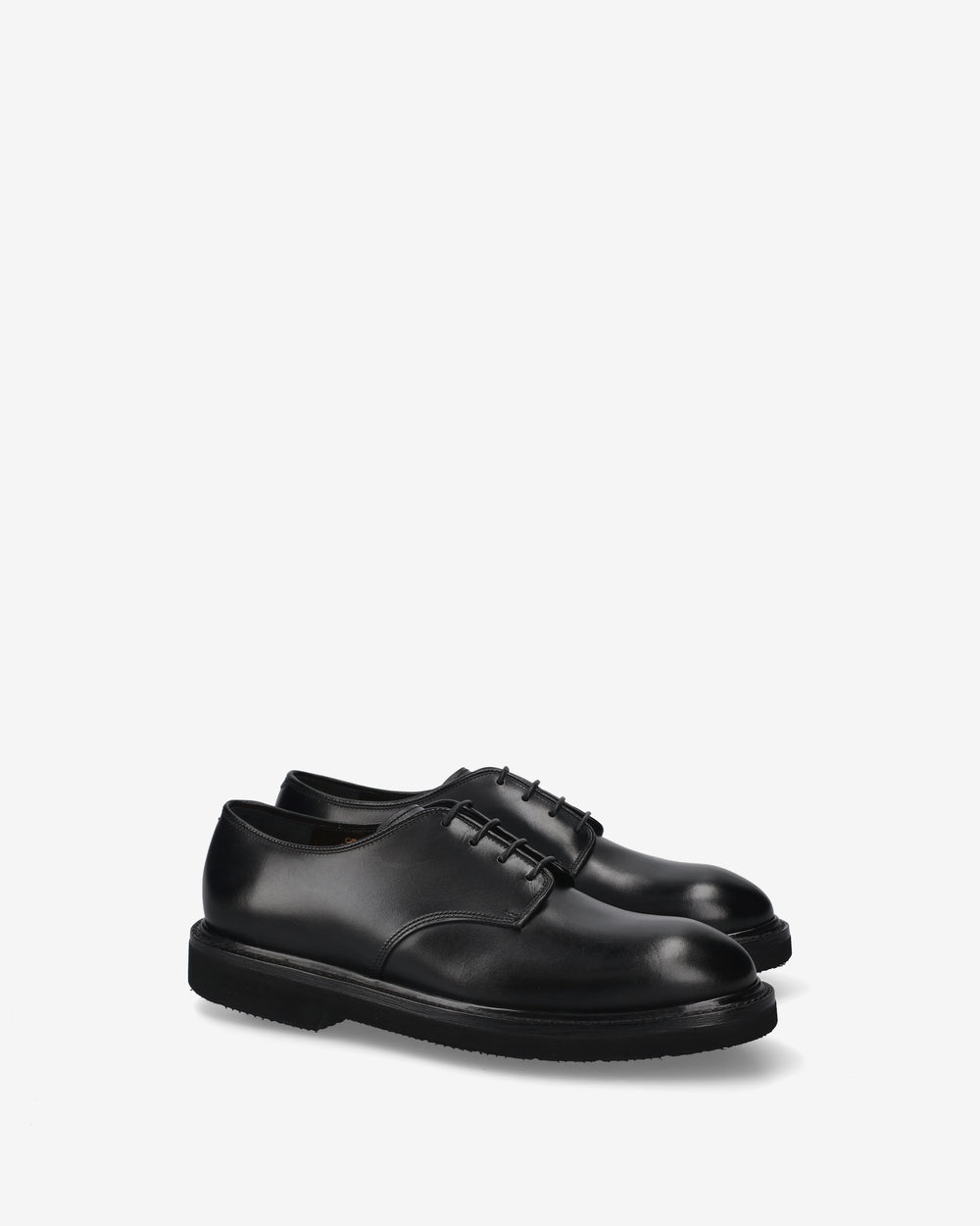 Stringate in Pelle Nera