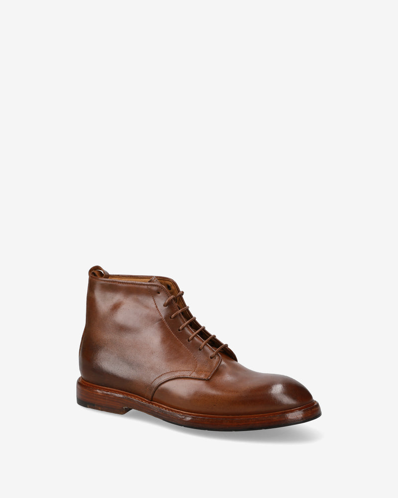Stivaletto stringato in cordovan