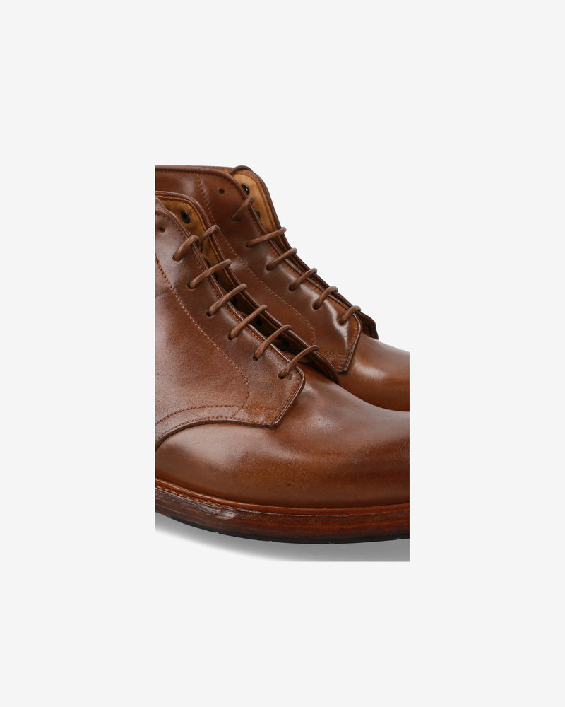 Stivaletto stringato in cordovan