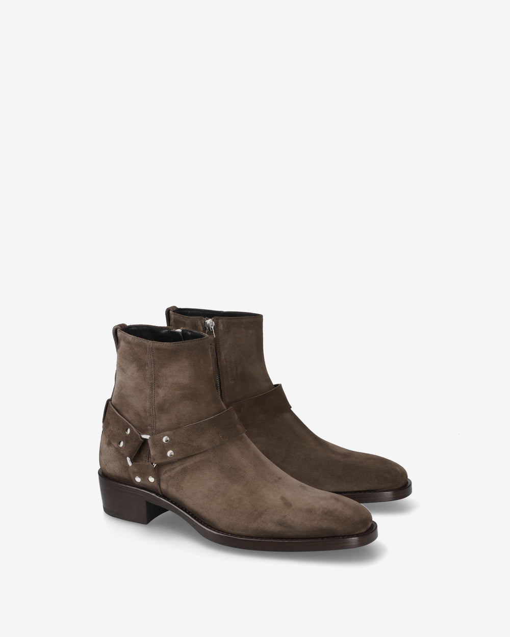 Brown Suede Leather Boots