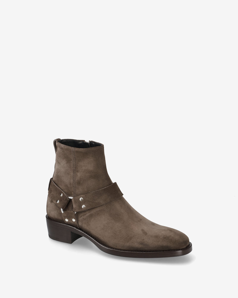 Brown Suede Leather Boots