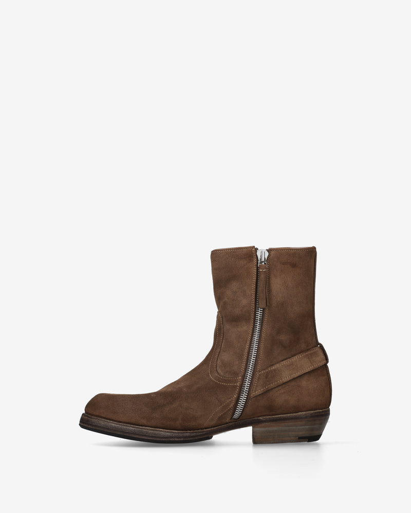 Vintage Brown Biker Ankle Boots