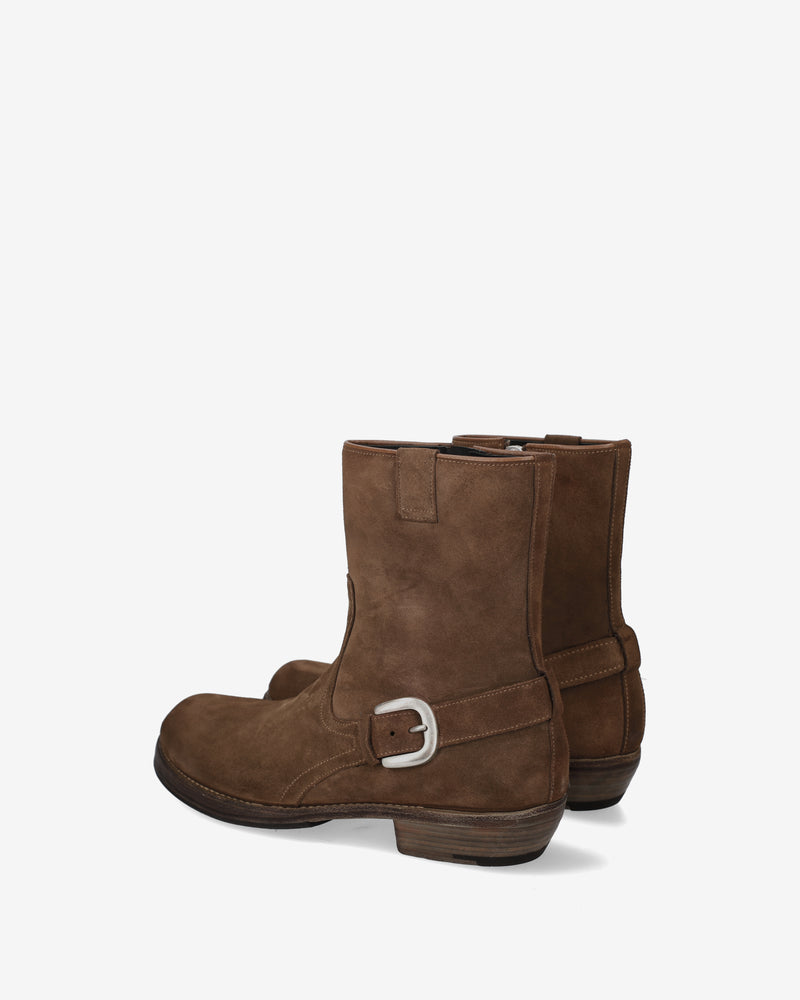 Vintage Brown Biker Ankle Boots