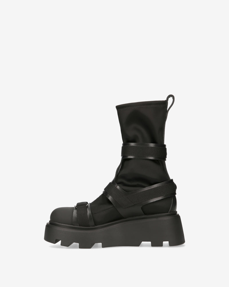 Anfibi in raso nero
