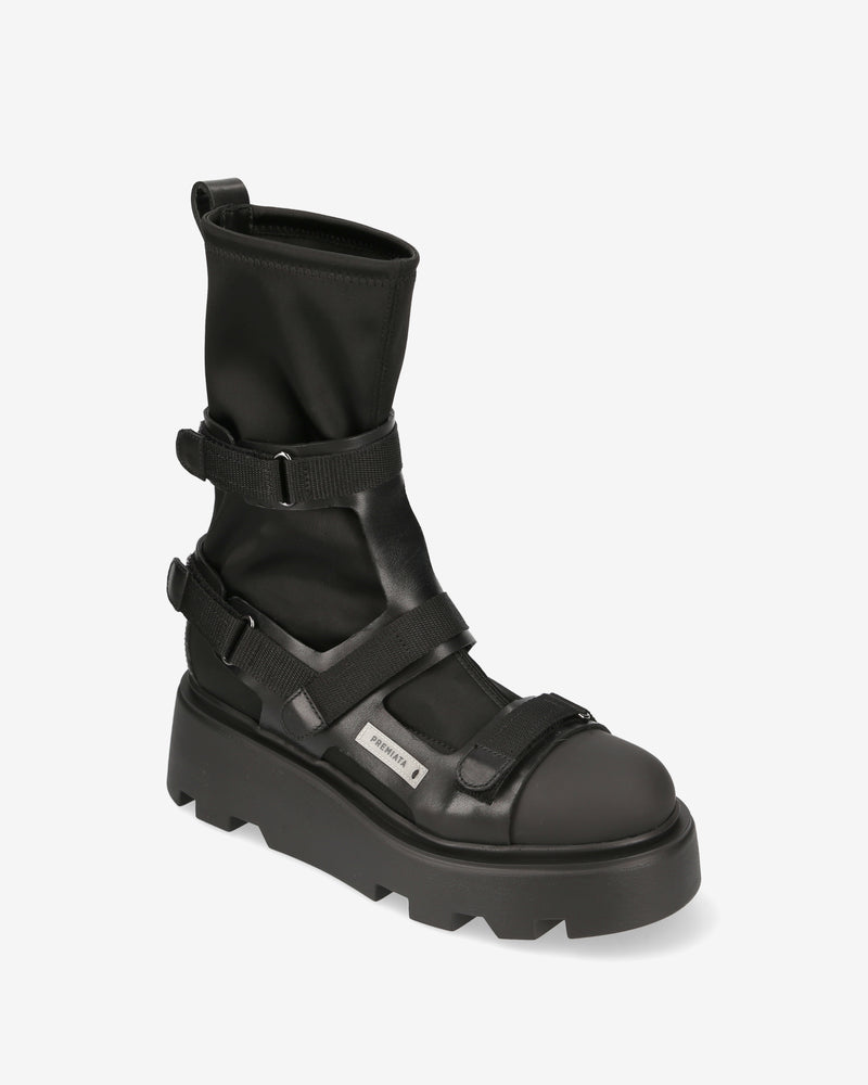 Anfibi in raso nero