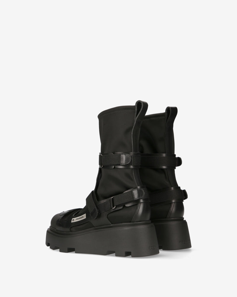 Anfibi in raso nero