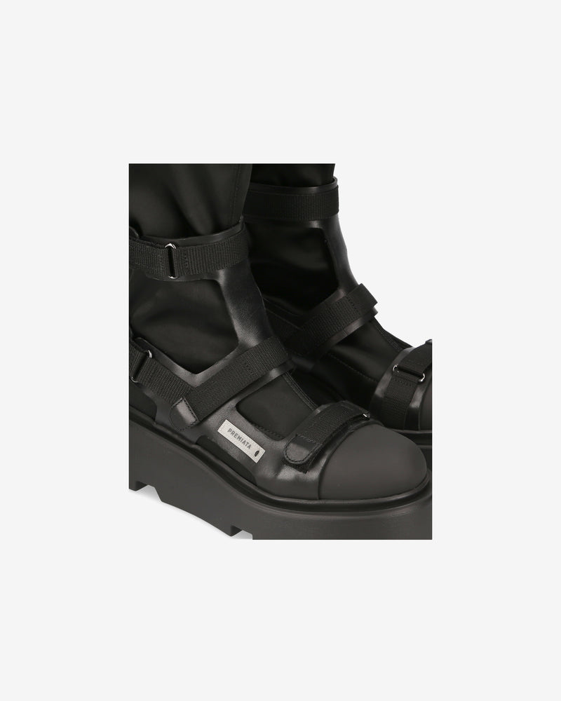Anfibi in raso nero