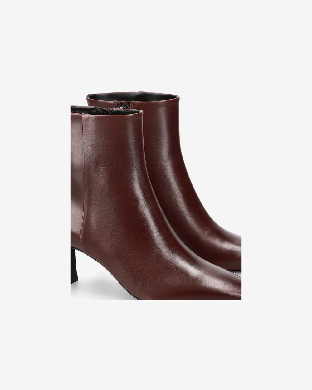 Stivaletti in pelle bordeaux
