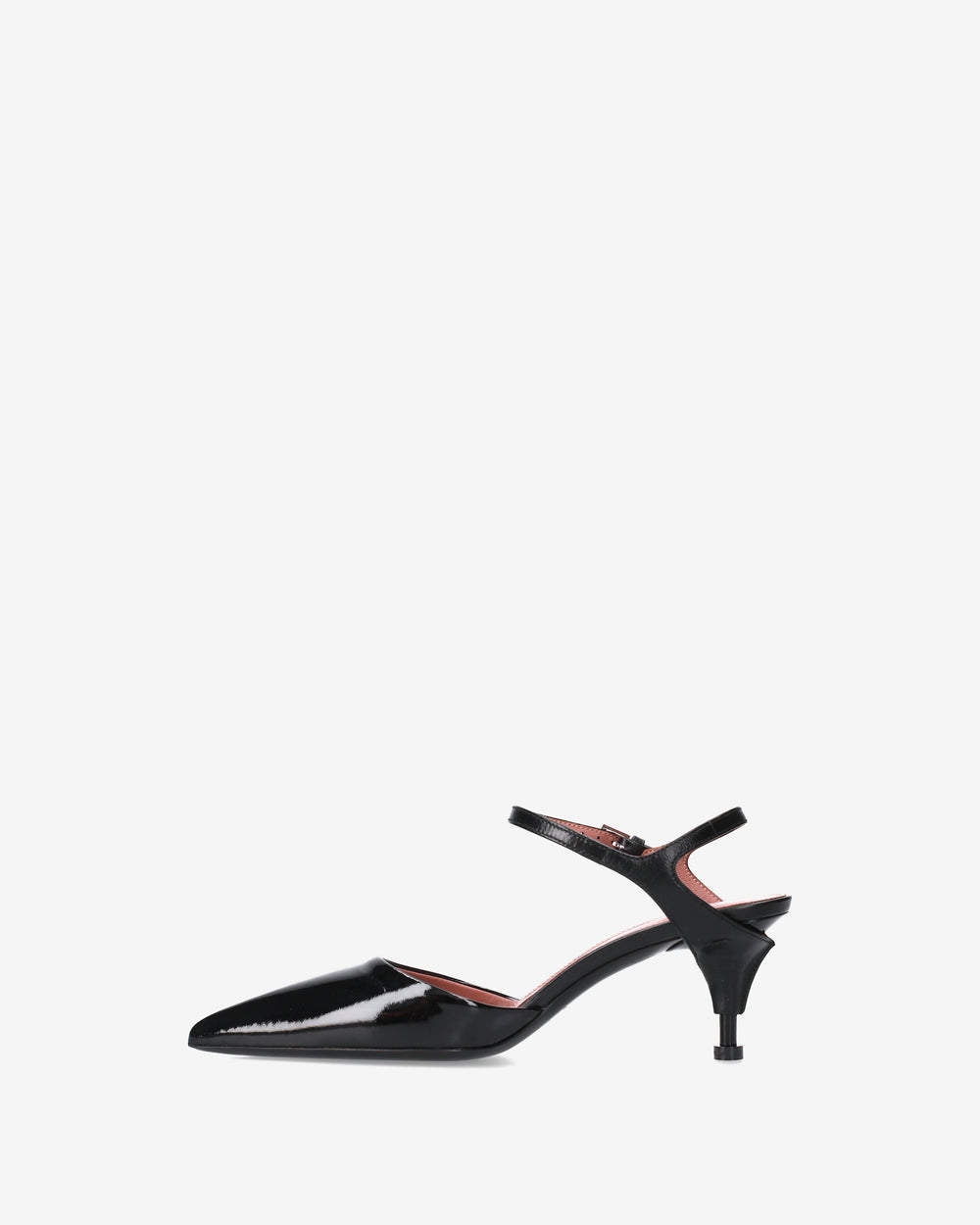 Slingback Essential in vernice nera