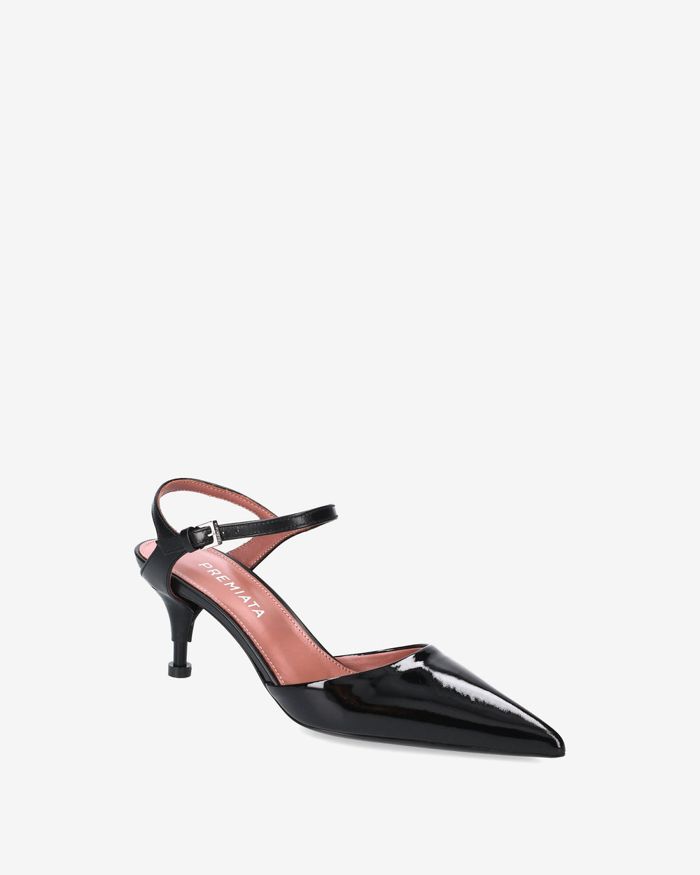 Slingback Essential in vernice nera