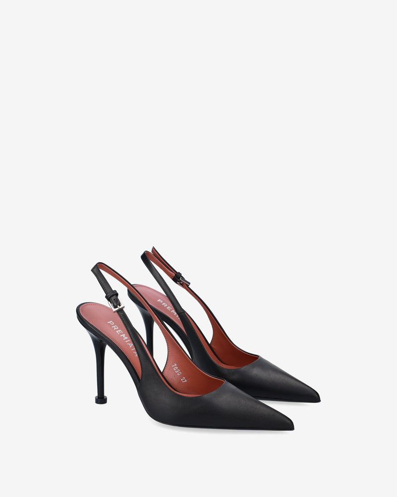 Décolleté Slingback in pelle
