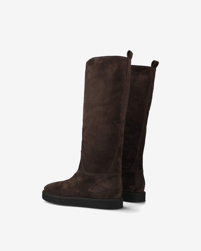 Stivali in Pelle Marrone