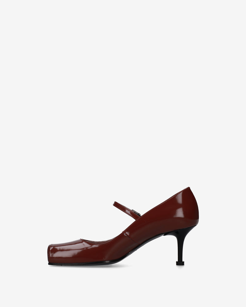 Mary Jane in pelle bordeaux