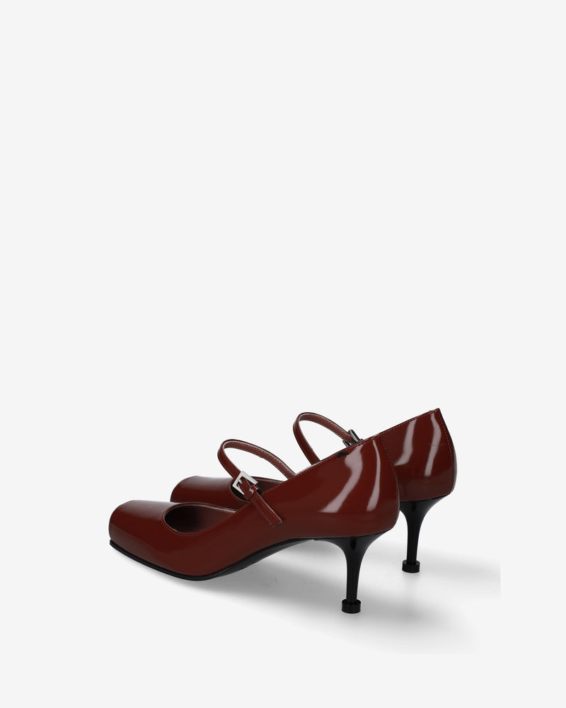 Mary Jane in pelle bordeaux