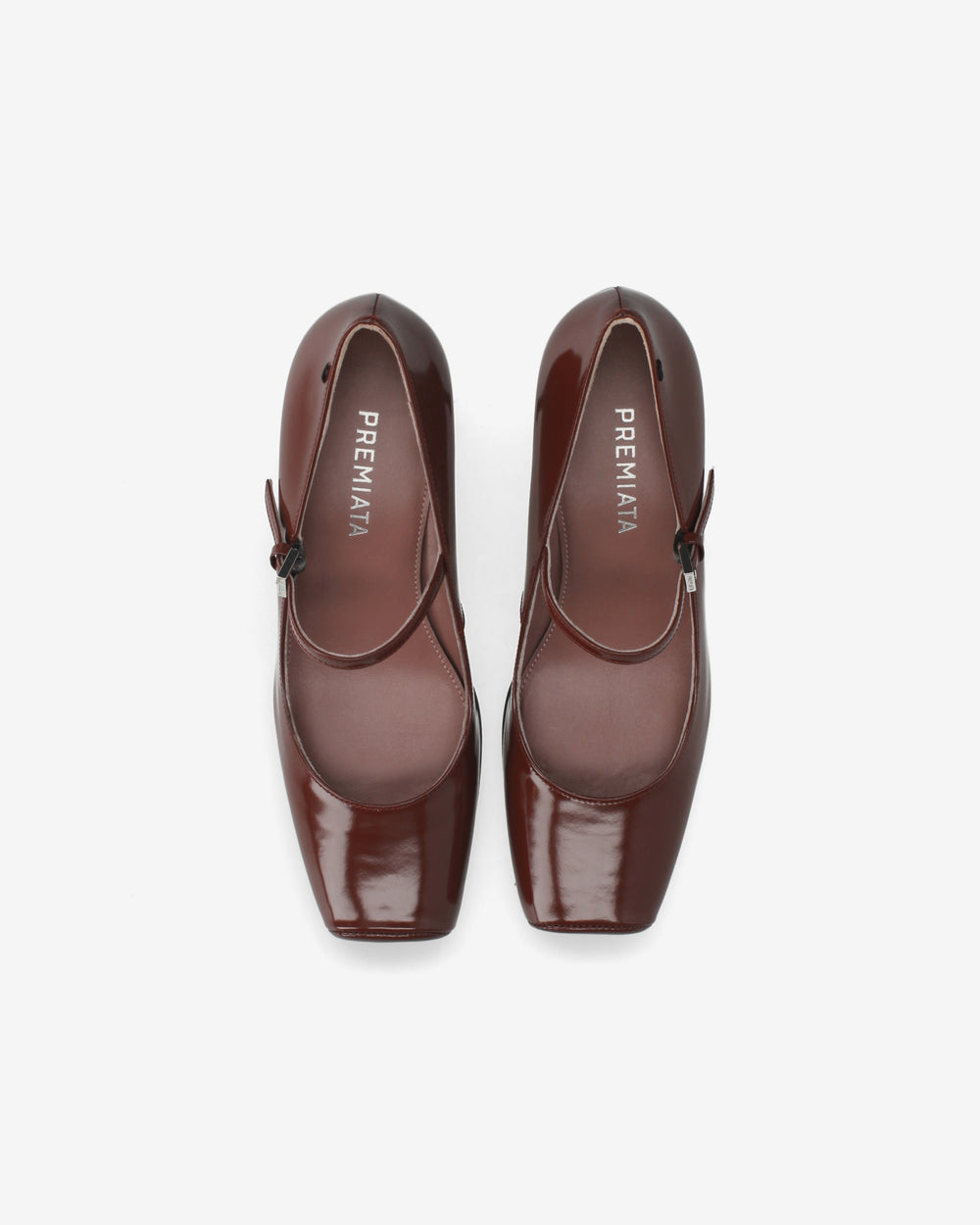 Mary Jane in pelle bordeaux