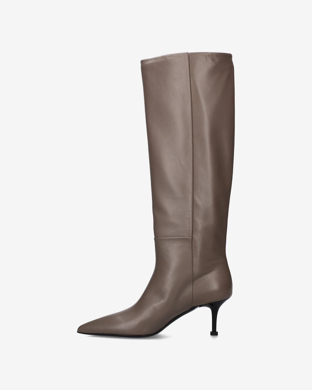 Taupe Leather Boots