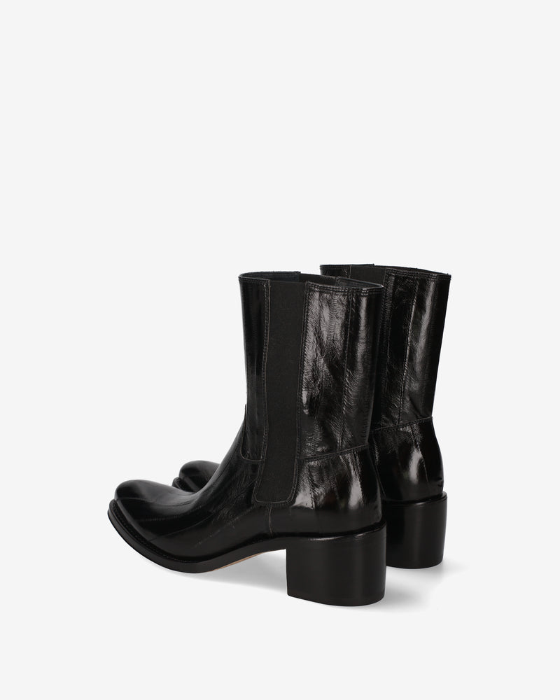 Chelsea Boot in Pelle Eel Nera