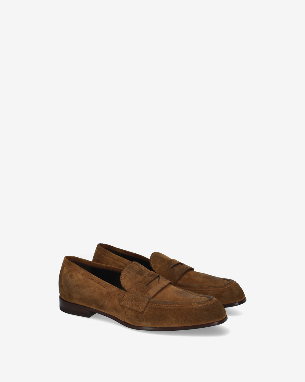 Tobacco Suede Loafers