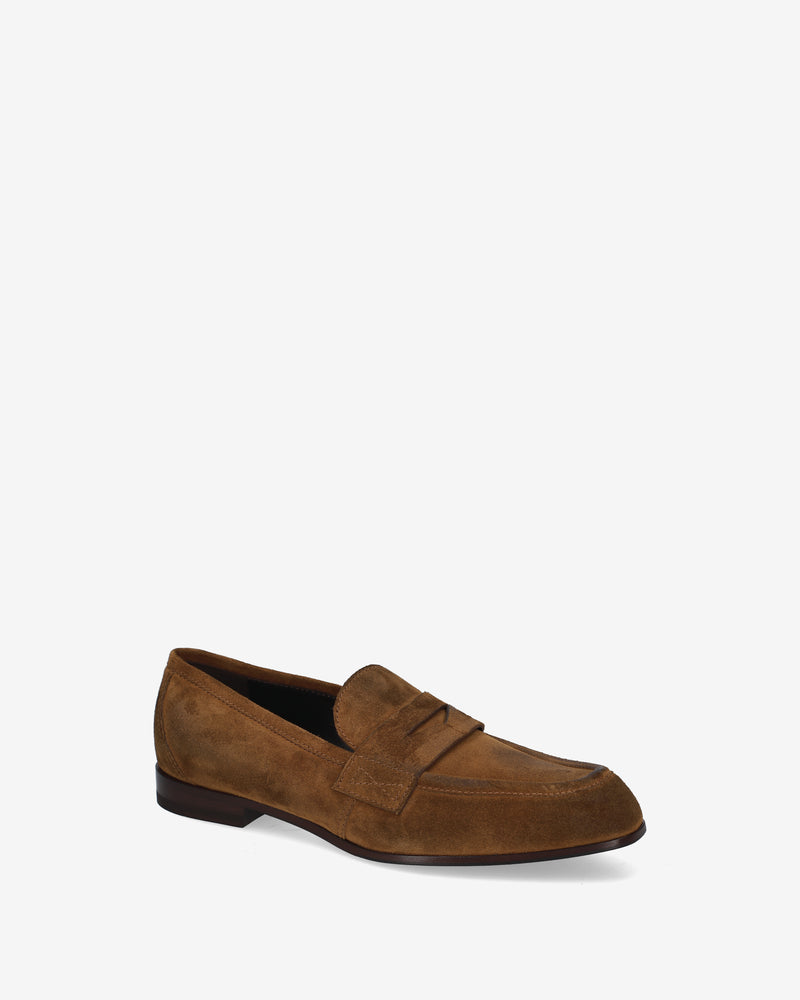 Tobacco Suede Loafers