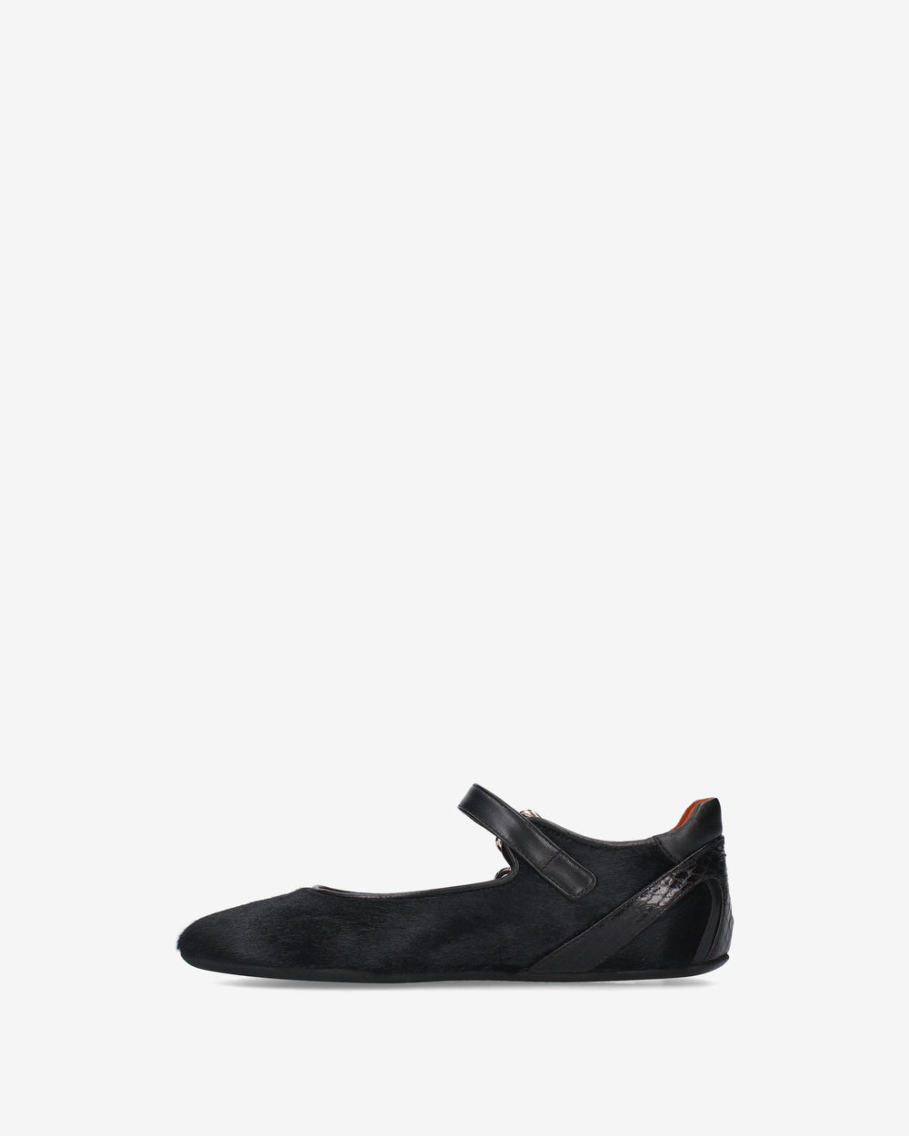 Ballerina Mary Jane in cavallino con fibbia