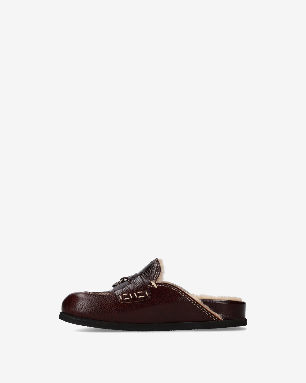Mules Shearling Marroni