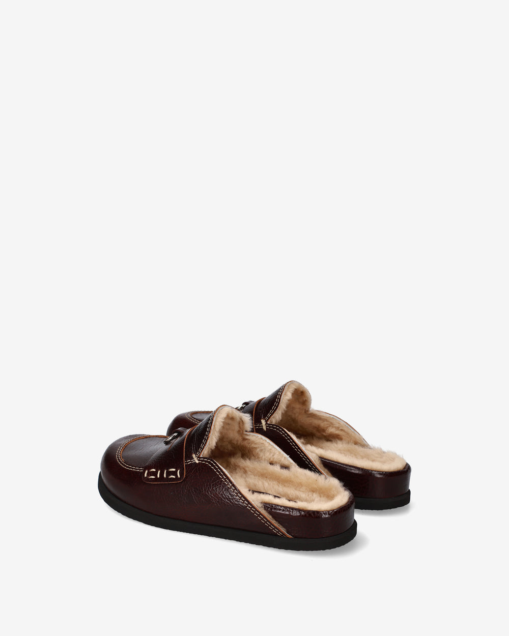 Mules Shearling Marroni