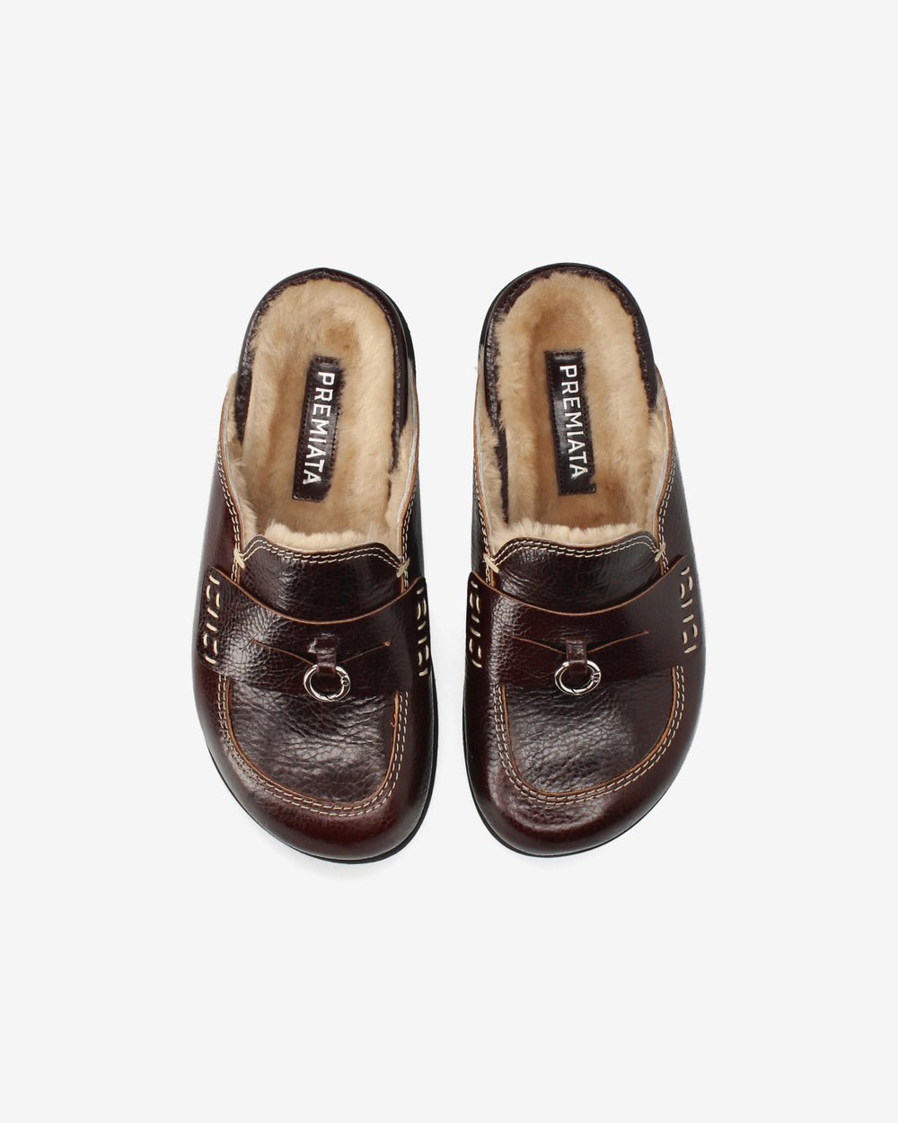 Mules Shearling Marroni