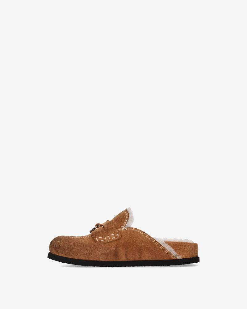 Mules Shearling in Camoscio