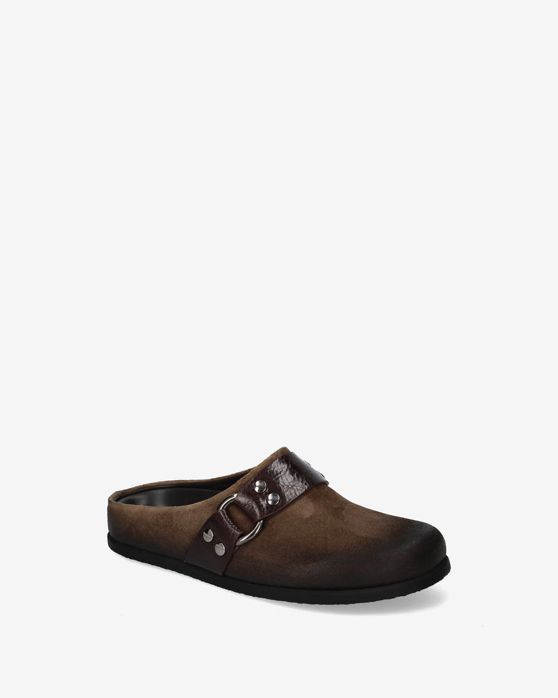 Sabot in pelle spazzolata