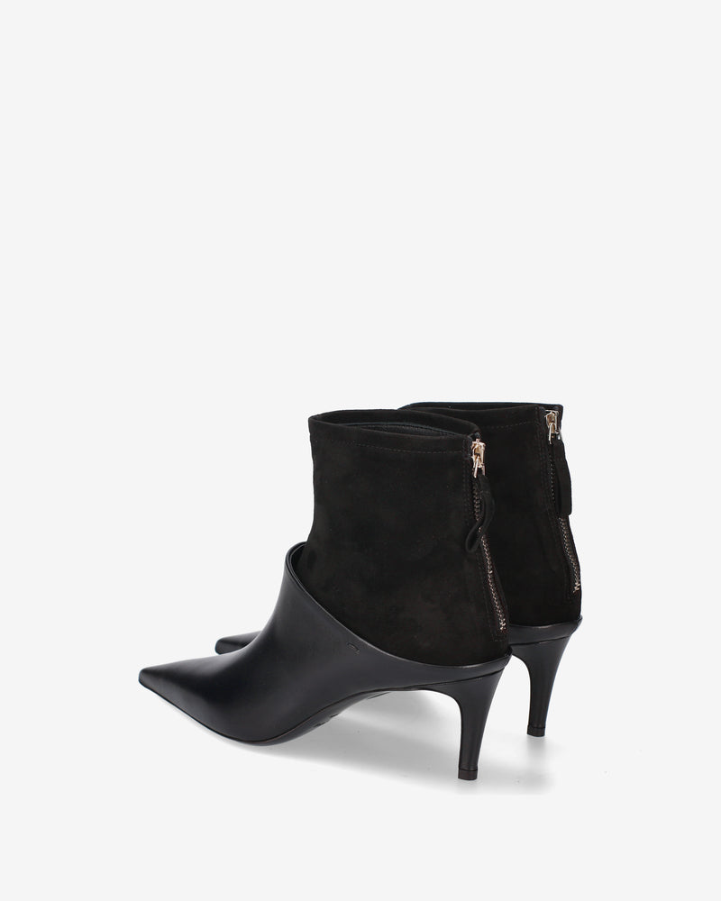 Stivaletti Black in Pelle e Camoscio