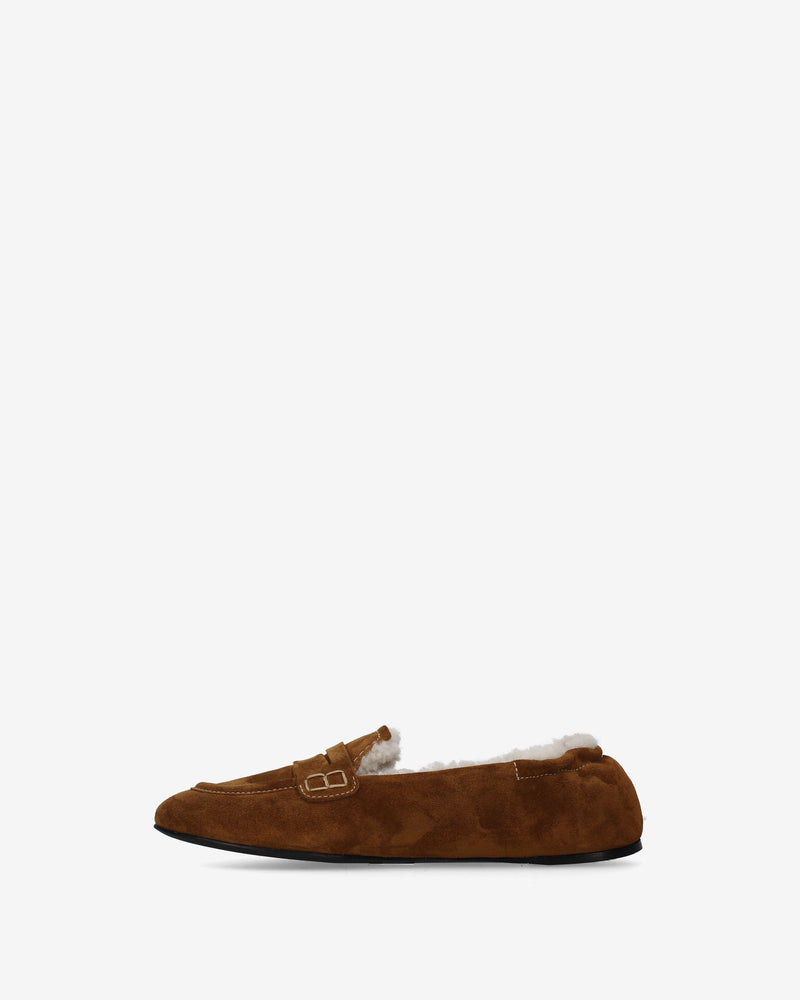 Pocket Suede and Shearling Loafers