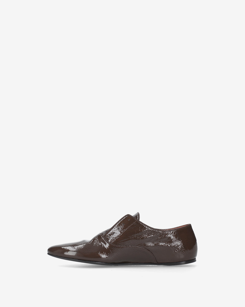 Brown Patent Leather Loafers