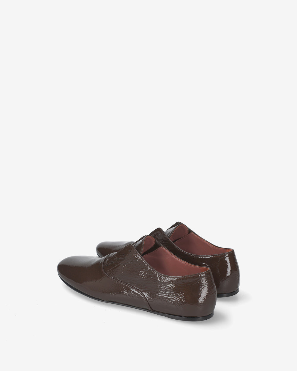 Brown Patent Leather Loafers