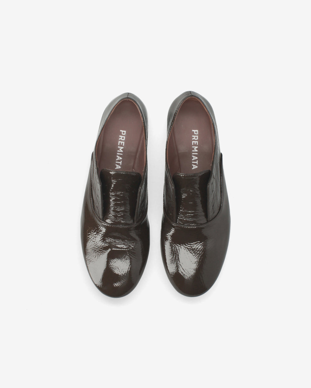 Brown Patent Leather Loafers