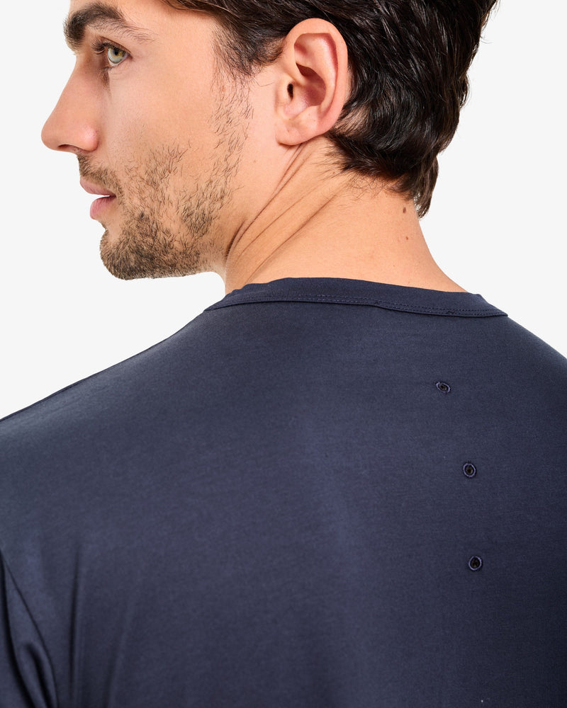 Blue jersey sweater