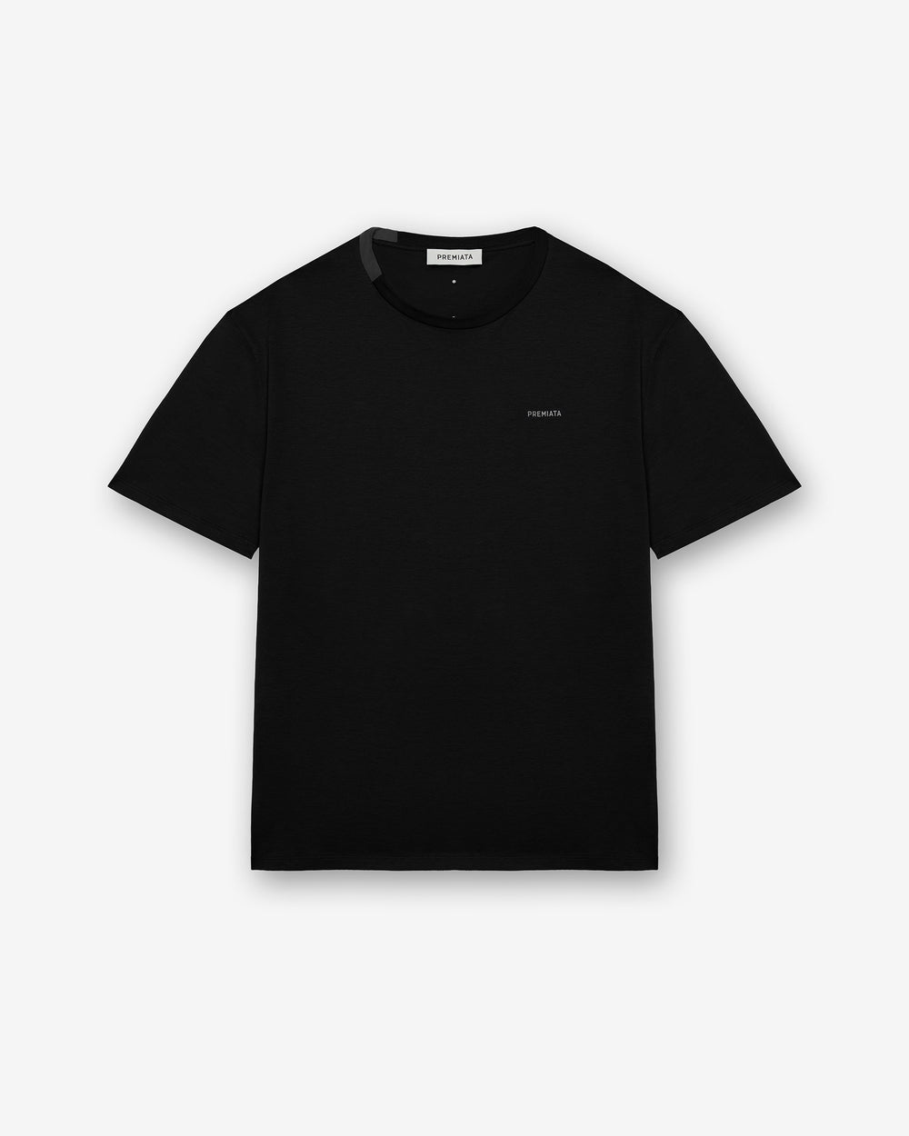 T-shirt in cotone con dettaglio in nylon