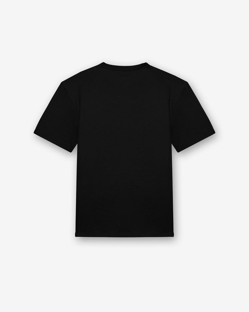 T-shirt in cotone con dettaglio in nylon