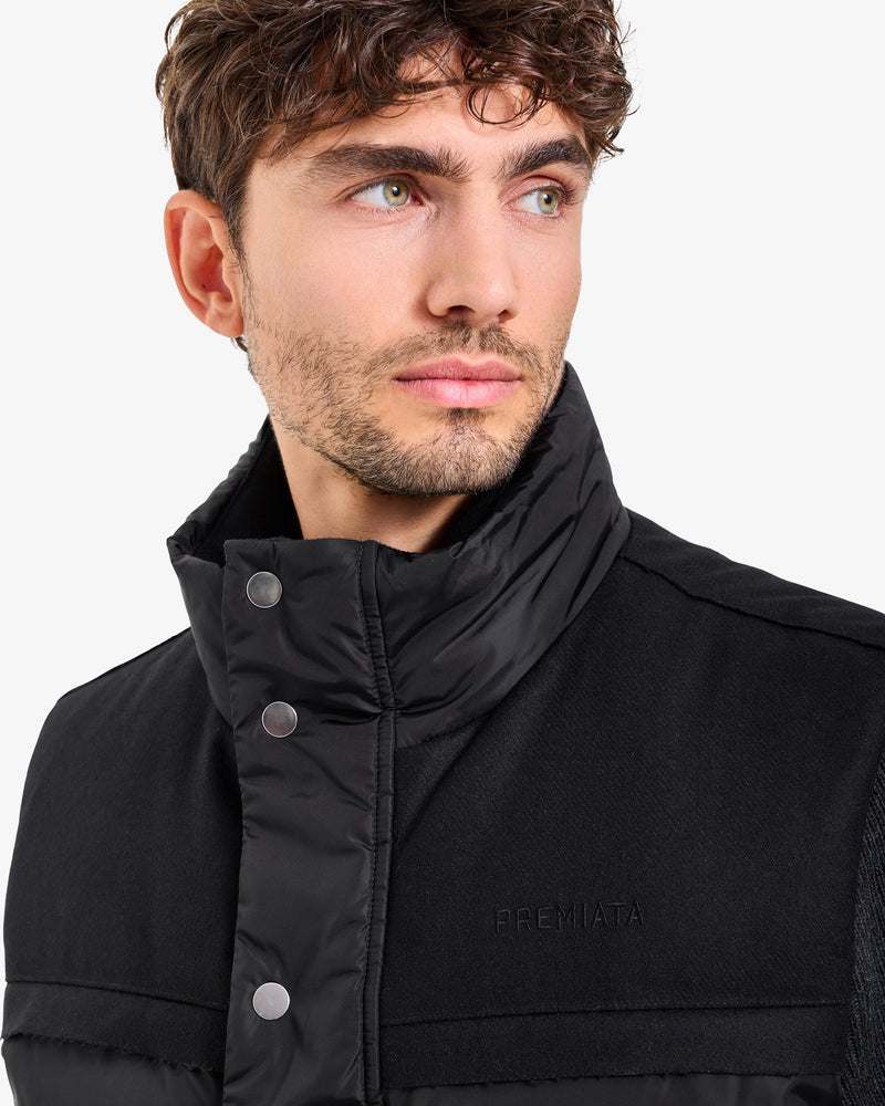 Gilet imbottito in Nylon black