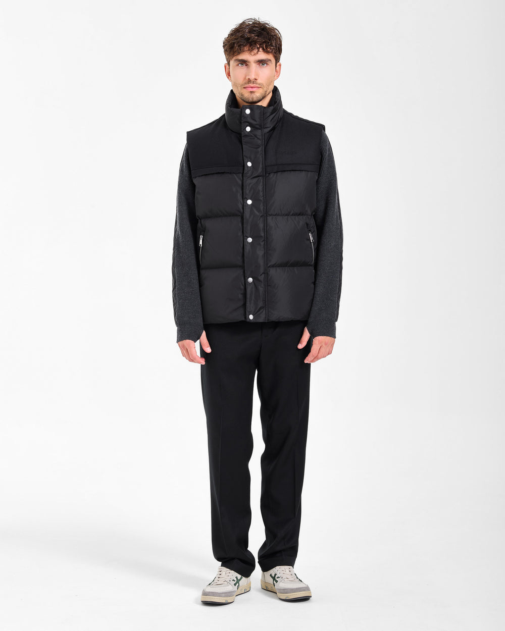 Gilet imbottito in Nylon black