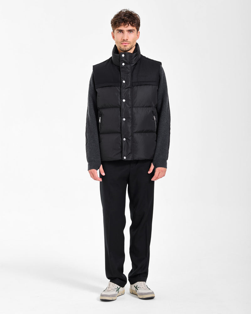 Gilet imbottito in Nylon black