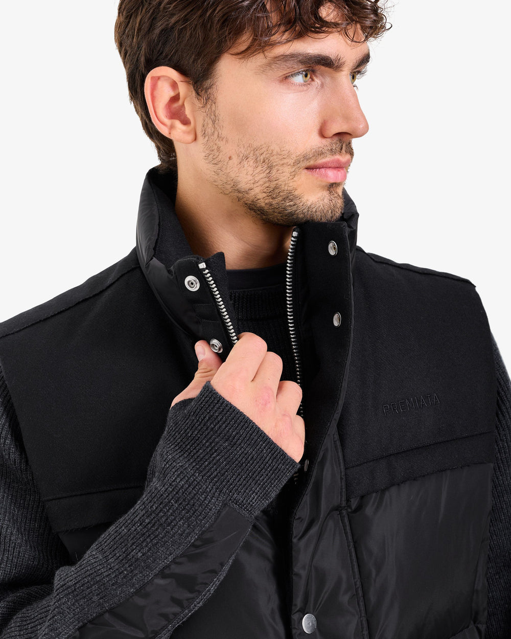 Gilet imbottito in Nylon black
