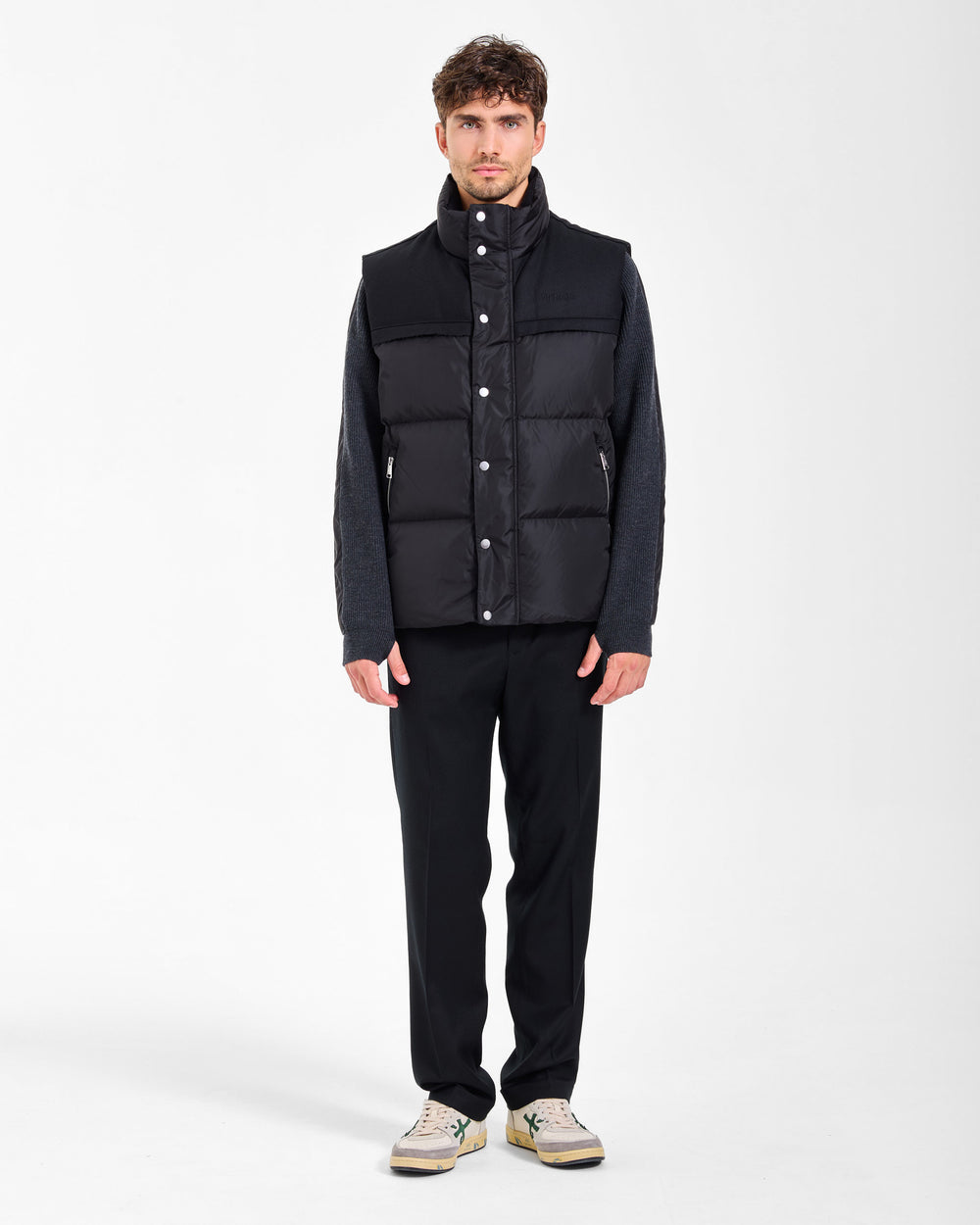 Gilet imbottito in Nylon black