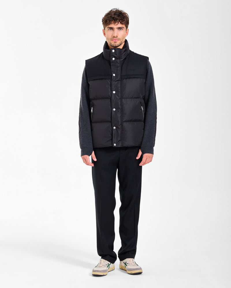 Gilet imbottito in Nylon black